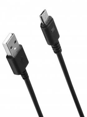 Кабель SunWind USB (m)-micro USB (m) 1м черный