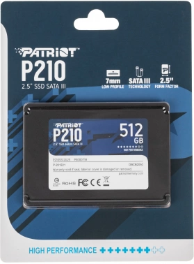Накопитель SSD Patriot SATA-III 512GB P210S512G25