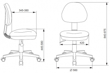 Кресло детское Бюрократ  KD-3