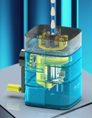 Точилка для карандашей механическая Deli  71162Blue