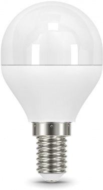Лампа светодиодная Gauss 7Вт цок.:E14 шар 220B св.свеч.бел.теп. (упак.:1шт) (105101107-D)