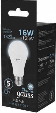 Лампа светодиодная Gauss  A60