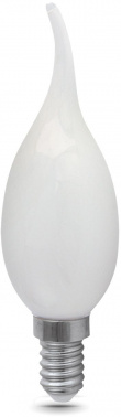 Лампа филам. Gauss Filament 5Вт цок.:E14 свеча 220B св.свеч.бел.теп. (упак.:1шт) (104201105)