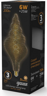 Лампа филам. Gauss Filament  Vintage