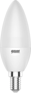 Лампа светодиодная Gauss Elementary 6Вт цок.:E14 свеча 220B св.свеч.бел.нейт. С35 (упак.:1шт) (33126)