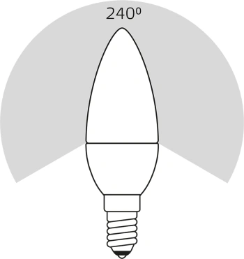 Лампа светодиодная Gauss Elementary 10Вт цок.:E14 свеча 220B св.свеч.бел.теп. (упак.:1шт) (33110)