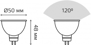 Лампа светодиодная Gauss Elementary  MR16