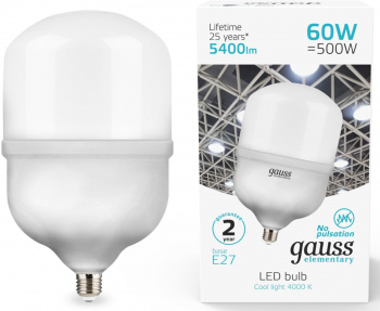 Лампа светодиодная Gauss Elementary  T160