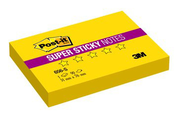 Блок самоклеящийся бумажный 3M Super Sticky 656-S