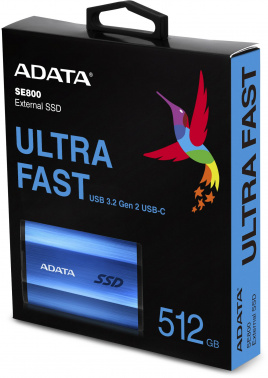 Накопитель SSD A-Data USB-C 512GB ASE800-512GU32G2-CBL SE800