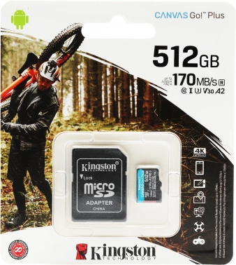 Флеш карта microSDXC 512GB Kingston  SDCG3/512GB