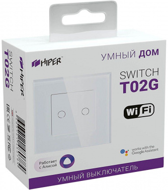 Умный выключатель Hiper  IoT Switch T02G