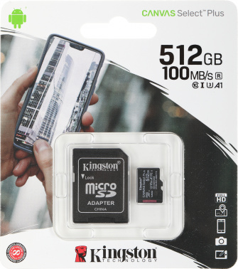 Флеш карта microSDXC 512GB Kingston  SDCS2/512GB