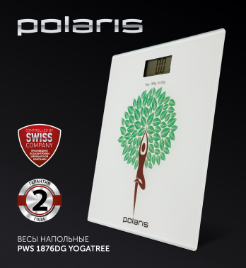 Весы напольные электронные Polaris PWS 1876DG Yogatree