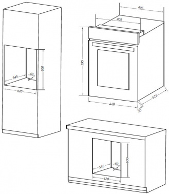 Духовой шкаф Электрический Maunfeld EOEC516B2