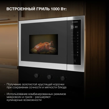 Микроволновая печь Hyundai HBW 2560 IX