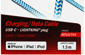 Кабель Hama 00183311 USB Type-C (m)-Lightning (m) 1.5м синий