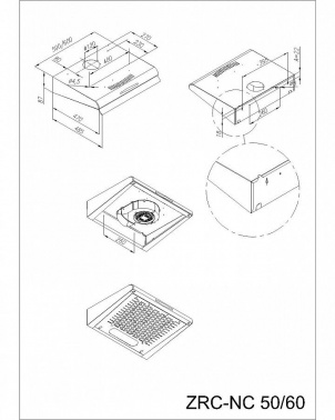 Вытяжка козырьковая Maunfeld MPA 60