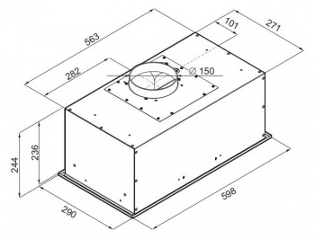 Вытяжка встраиваемая Maunfeld Crosby Power 60