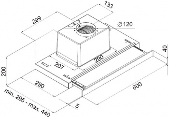 Вытяжка встраиваемая Maunfeld Ouse Touch 60