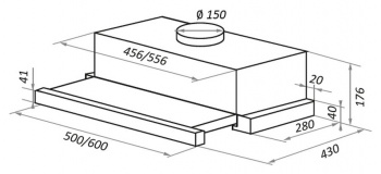 Вытяжка встраиваемая Maunfeld VS Fast 50
