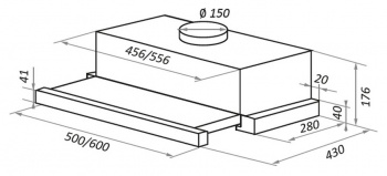 Вытяжка встраиваемая Maunfeld VS Fast 50