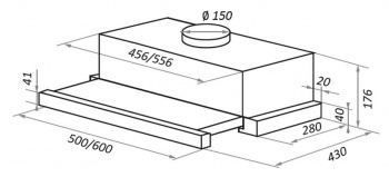 Вытяжка встраиваемая Maunfeld VS Fast 60