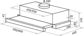 Вытяжка встраиваемая Maunfeld VS Fast 60