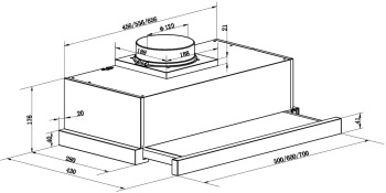Вытяжка встраиваемая Maunfeld VS Fast Glass 60