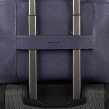 Деловая сумка Piquadro Black Square CA4021B3/BLU4 с отделением для ноутбука 15.6