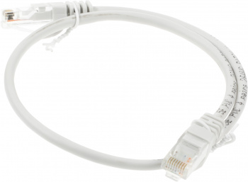 Патч-корд ITK PC01-C5EU-05M-G UTP RJ-45 вил.-вилка RJ-45 кат.5E 0.5м серый ПВХ (уп.:1шт)