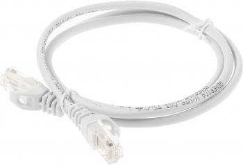 Патч-корд ITK PC01-C5EU-1M-G UTP RJ-45 вил.-вилка RJ-45 кат.5E 1м серый ПВХ (уп.:1шт)