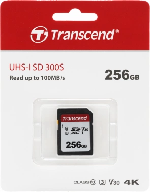 Флеш карта SDXC 256GB Transcend  TS256GSDC300S