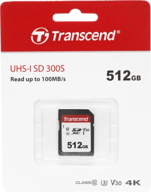 Флеш карта SDXC 512GB Transcend  TS512GSDC300S