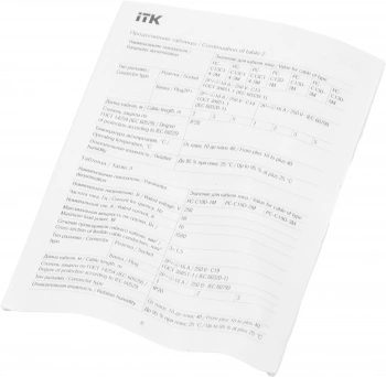 Шнур питания ITK PC-C13C14-2M