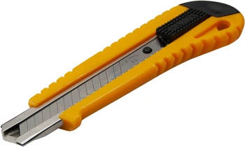 Нож канцелярский Silwerhof шир.лез.18мм фиксатор усиленный пластик ассорти блистер