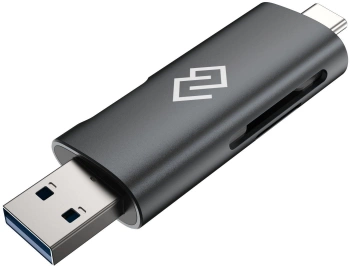 Устройство чтения карт памяти USB 2.0/Type C Digma CR-CU2520-G