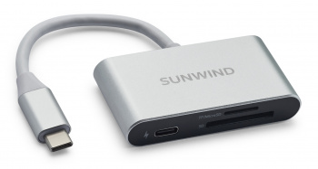 Устройство чтения карт памяти USB Type-C SunWind SW-CR051-S