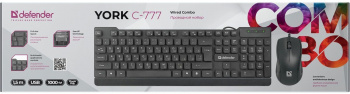 Клавиатура + мышь Defender York C-777
