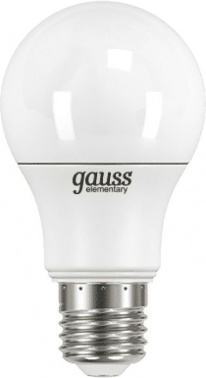 Лампа светодиодная Gauss Elementary 7Вт цок.:E27 груша 220B 4100K св.свеч.бел.нейт. A60 (упак.:10шт) (23227A)
