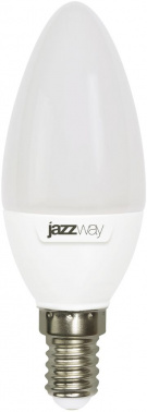 Лампа светодиодная Jazzway PLED-SP 7Вт цок.:E14 свеча 220B 5000K св.свеч.бел.хол. C37 (упак.:10шт) (1027832)