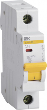 Выключатель автоматический IEK MVA20-1-016-C  ВА47-29