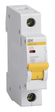 Выключатель автоматический IEK MVA20-1-025-C  ВА47-29
