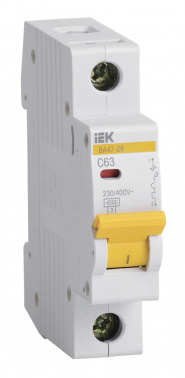Выключатель автоматический IEK MVA20-1-063-C  ВА47-29