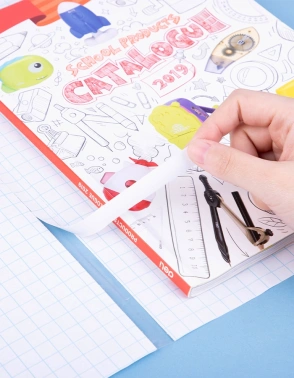 Пленка Deli EH830 Macaron для книги (набор 10шт) ПП 80мкм гладкая прозр. 360х500мм