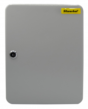 Шкафчик для ключей Silwerhof на 90ключ. 300x240x80мм комппл.90 брелков серый металл