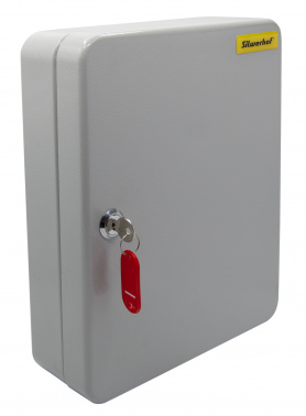 Шкафчик для ключей Silwerhof на 90ключ. 300x240x80мм комппл.90 брелков серый металл