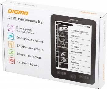Электронная книга Digma K2