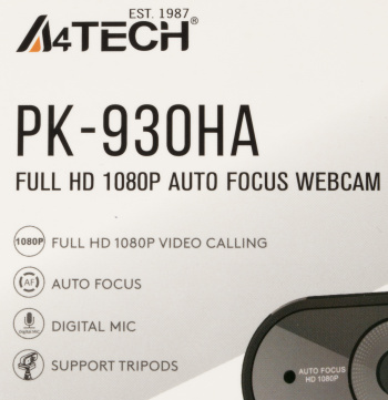 Камера Web A4Tech PK-930HA
