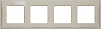 Рамка Legrand Etika 672514 накладная 4x ABS пластик слоновая кость